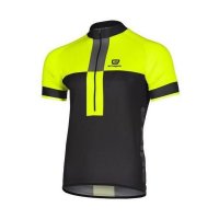 Velokrekls Etape FACE black/yellow fluo
