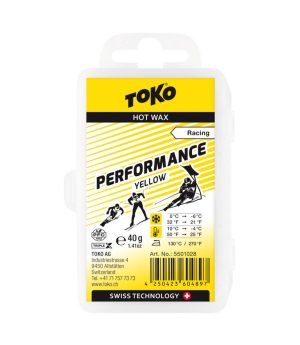 Vasks Toko Performance Hot Wax Racing 40g yellow