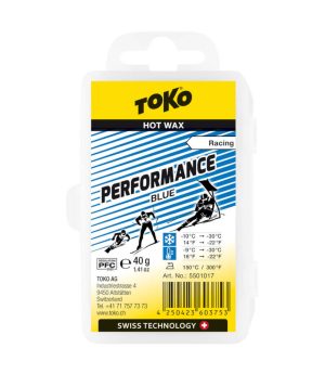 Vasks Toko Performance Hot Wax Racing 40g blue