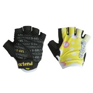 Cimdi Extend Nubbi yellow flower 4-6 1758