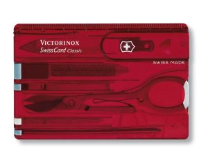 Nazis Victorinox SwissCard Classic red transparent 0.7100.T
