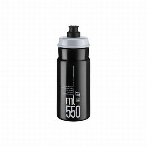 Pudele Elite Jet Black Grey logo 550ml EL0190403