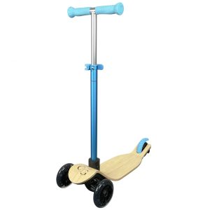 Skrejritenis GreenGo Wood Kids Scooter Blue