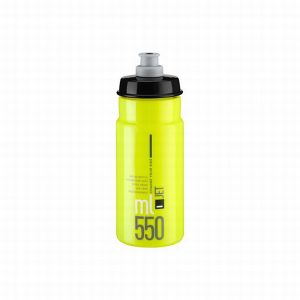 Pudele Elite Jet Yellow Fluo Black Logo 550ml EL0190404