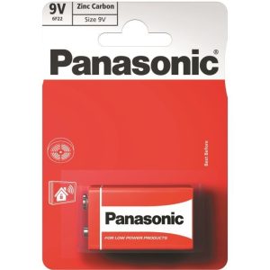 Baterija PANASONIC 9V/6F22 Zinc (krona)
