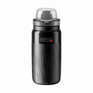 Pudele Elite Fly MTB Tex Black Grey Logo 550ml EL01604897