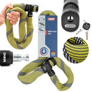 Slēdzene Abus IvyTex 7210/85 racing yellow