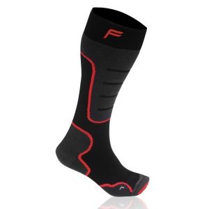 Zeķes F-Lite Ski SA 100 black/red