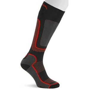 Zeķes F-Lite Ski SA 200 black/red