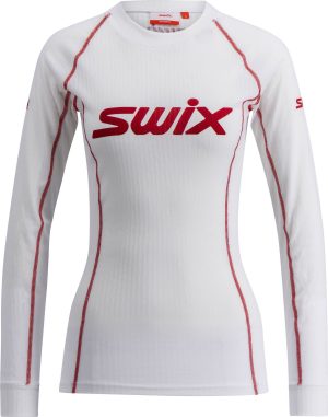 Krekls Swix RaceX Classic Long Sleeve Bright White/Red Womens