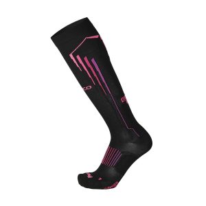 Zeķes Mico Long Running Socks Oxi-Jet fucsia fluo