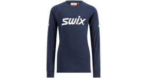 Krekls Swix RaceX Classic Long Sleeve Jr Dark Navy/Bright White