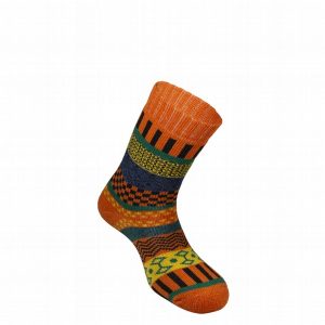 Zeķes Mund Wool Fantasy Orange M
