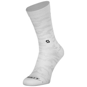 Zeķes Scott Trail Camo Crew white/black